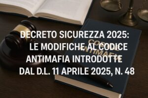 Decreto Sicurezza 2025: Le modifiche al Codice Antimafia introdotte dal D.L. 11 aprile 2025, n. 48