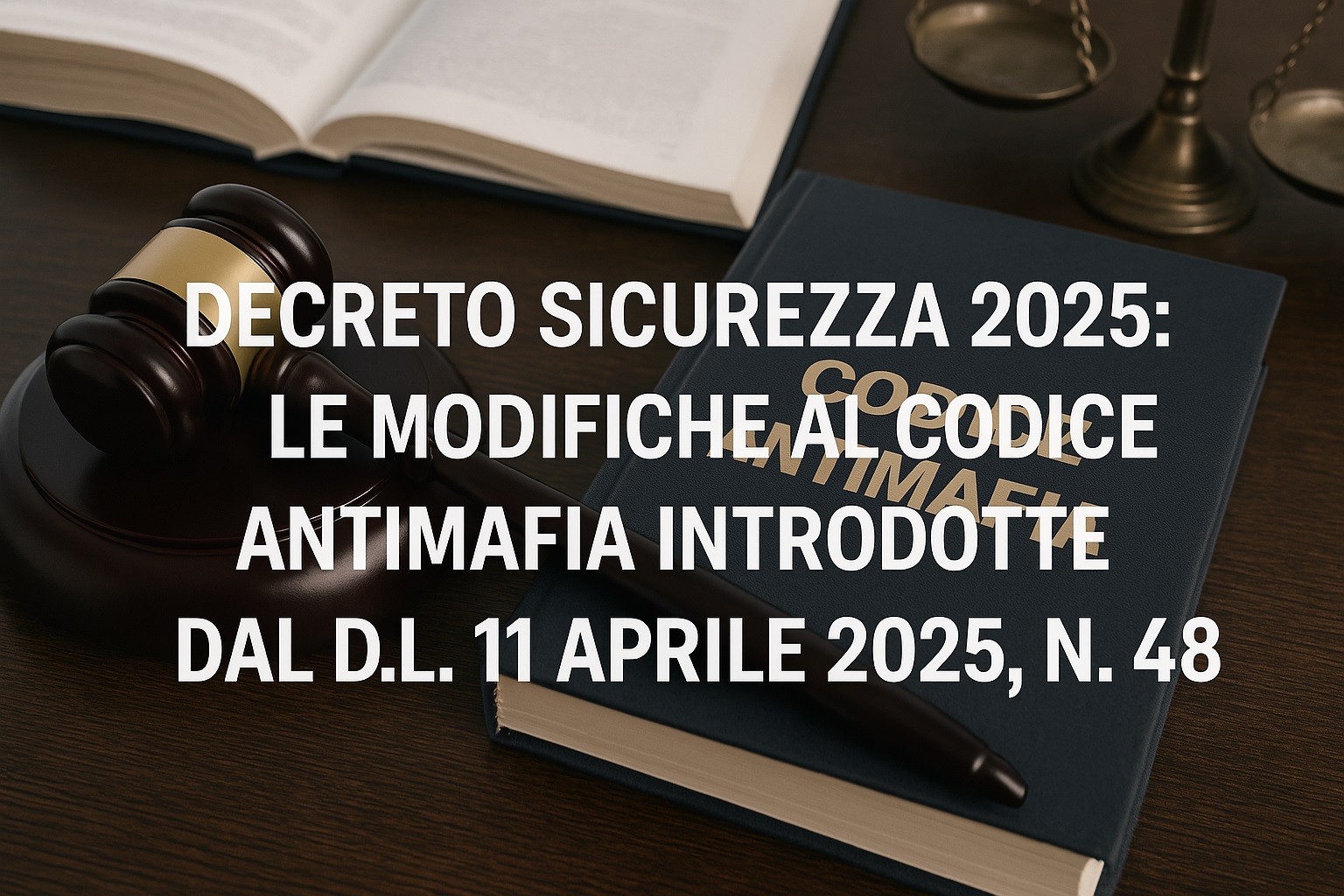 Decreto Sicurezza 2025: Le modifiche al Codice Antimafia introdotte dal D.L. 11 aprile 2025, n. 48