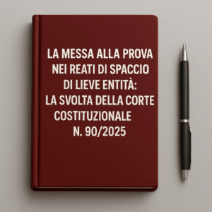 La messa alla prova nei reati di spaccio di lieve entità: la svolta della Corte Costituzionale n. 90/2025